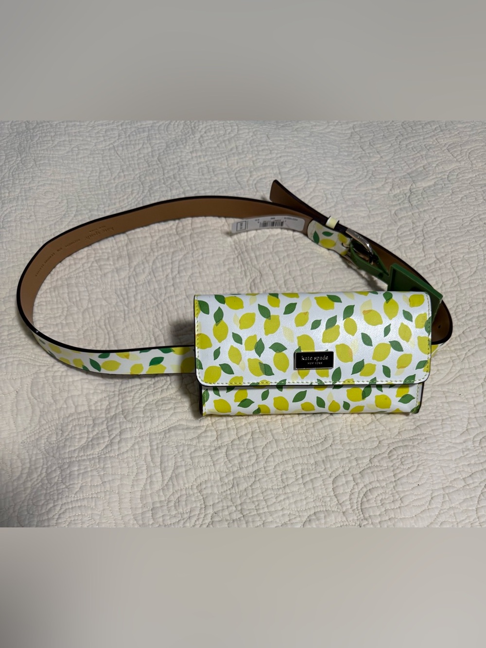 kate spade Novelty White Lemon-Print Belt Bag! Women’s S/M NWT